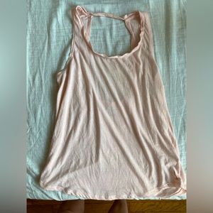 Light pink Nike yoga tank top